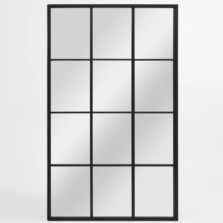 Queens Rectangular Outdoor Mirror | Black | 90x200cm