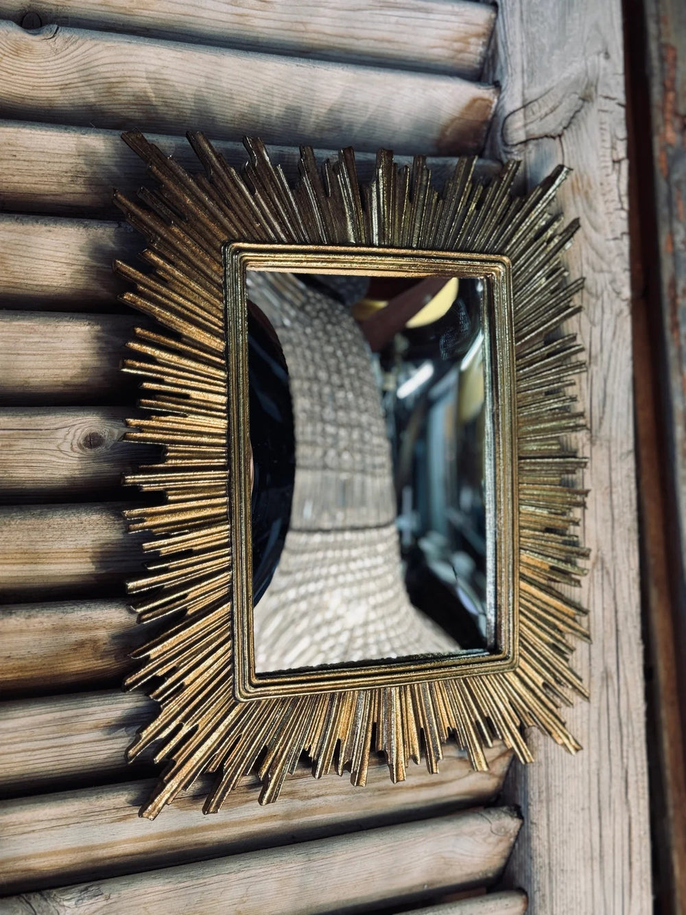 Rectangular Starburst Convex Mirror | Gold - Suzie Anderson Home