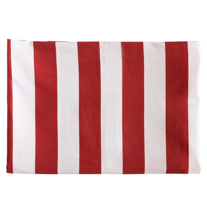 Rouge Stripe Ruffled Tablecloth | 180 x 300cm
