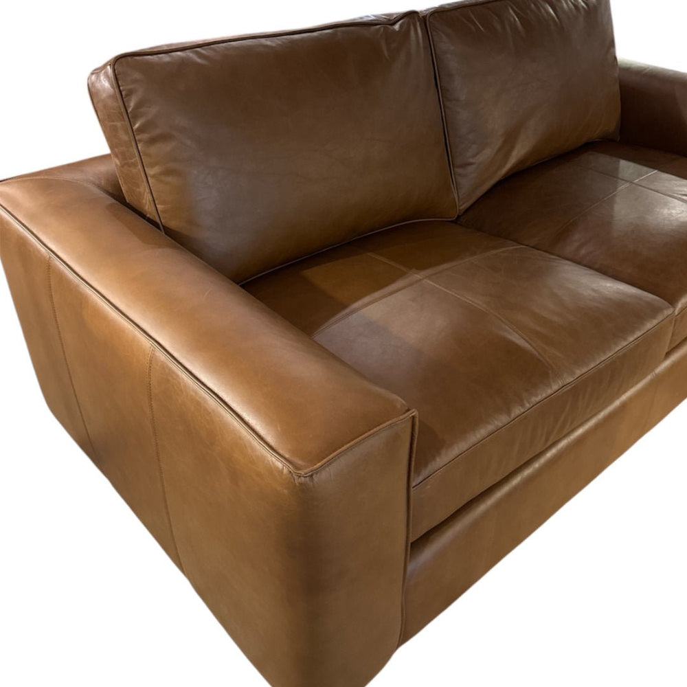 Redford 2 Seater Leather Sofa | Old Saddle Nut Brown - Suzie Anderson Home