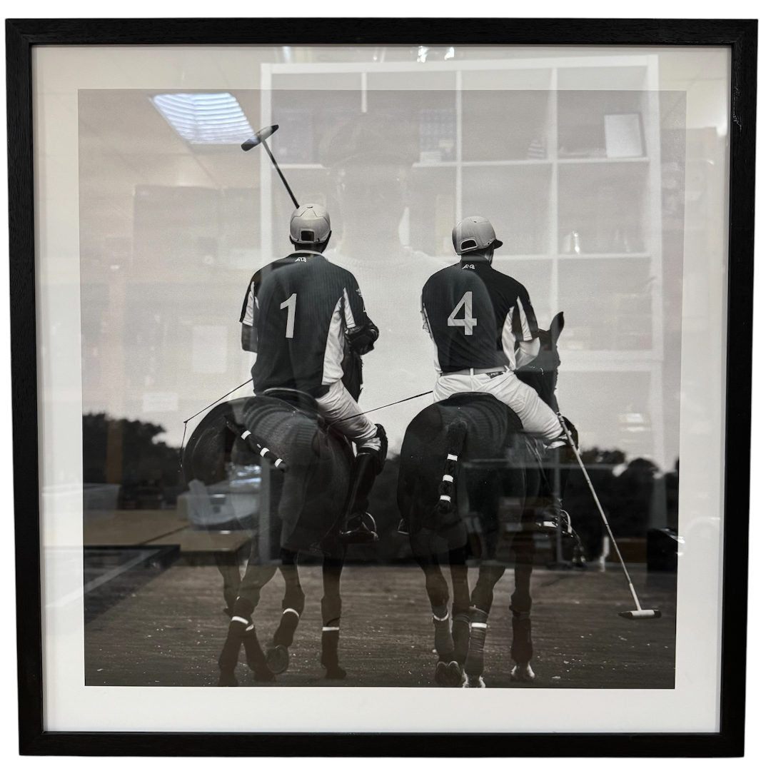Polo Riders Wall Art | Paper 2030 | Black Box Frame with a White