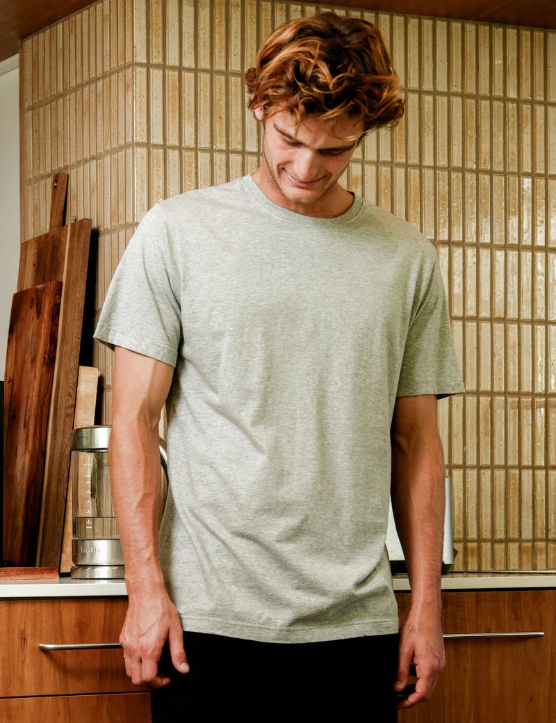 Simple | Men’s Reginald Tee | Grey Marle