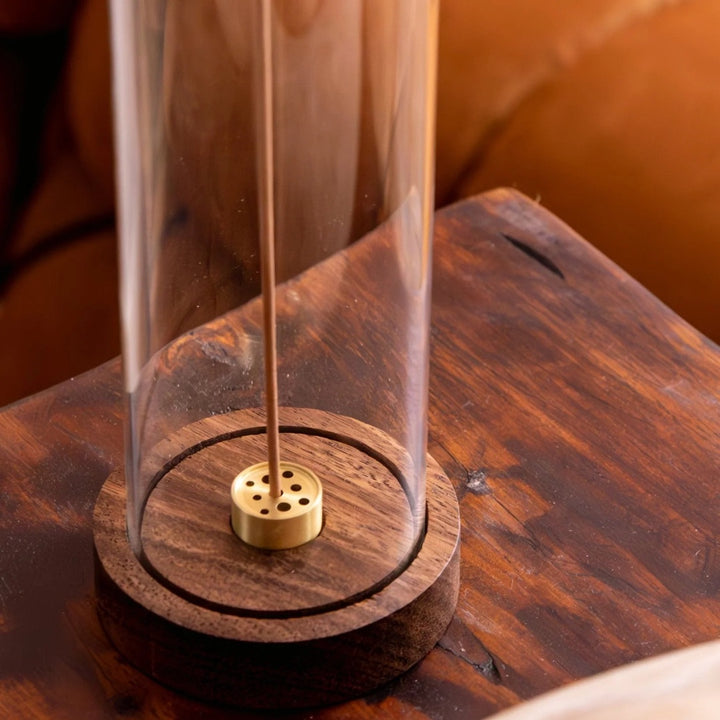 Alta | Rico Walnut and Brass Incense Holder