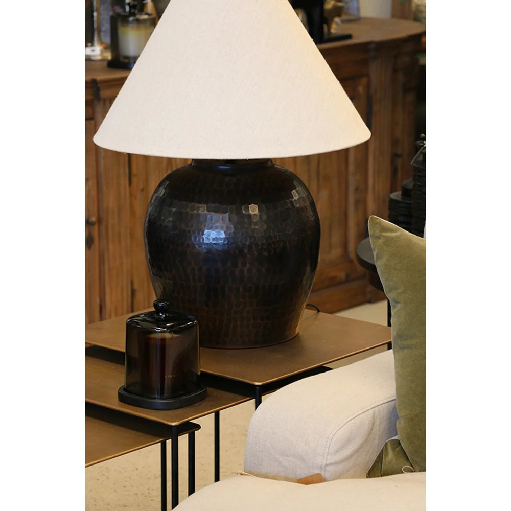 Roma Hammered Dark Bronze Lamp Base | H63cm - Suzie Anderson Home