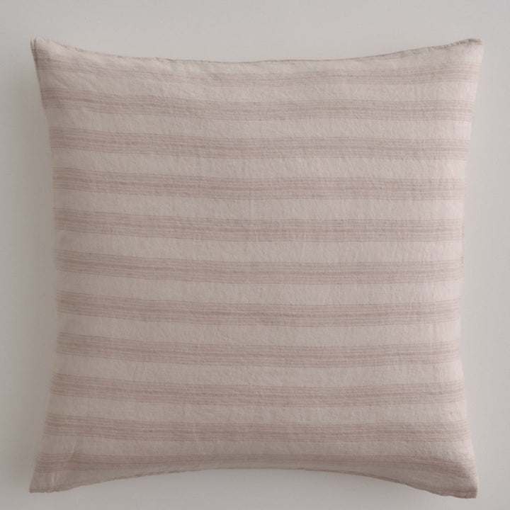 Basix Stripes Euro Pillowcase | Rosa/Floss