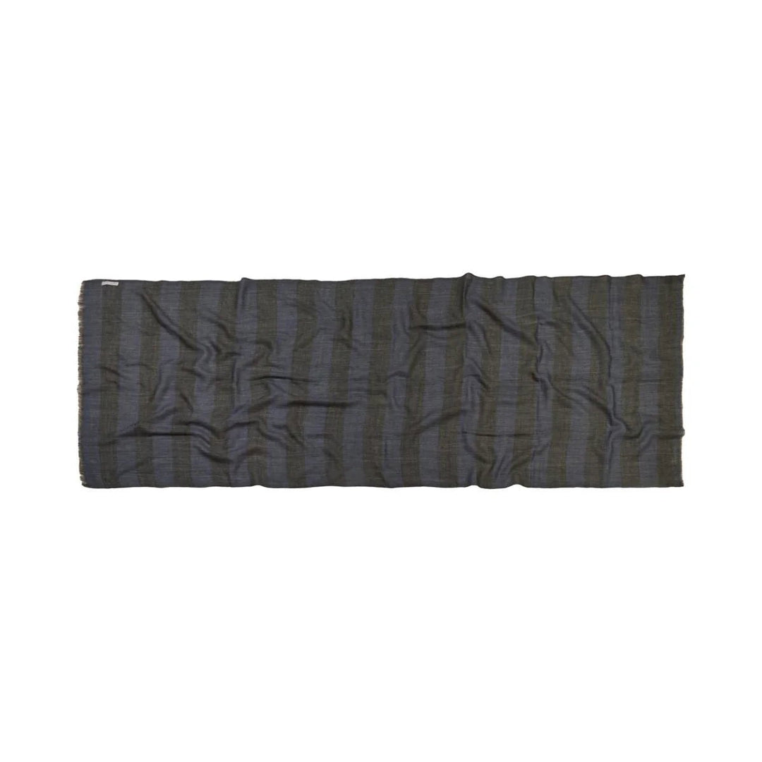 Rose Striped Merino Wool Scarf - 70 x 180 cm - Suzie Anderson Home