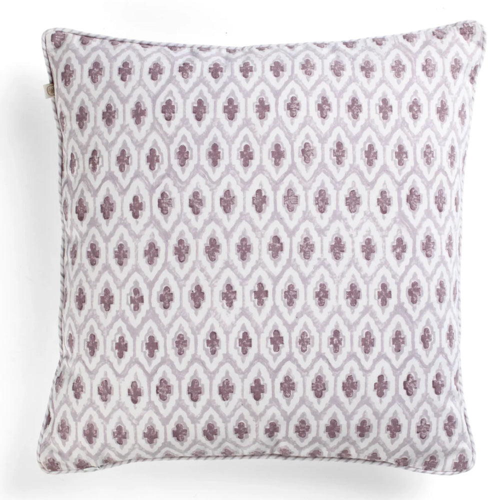 Cross | Cotton Cushion Cover | Lilac | 50x50cm-Suzie Anderson Home