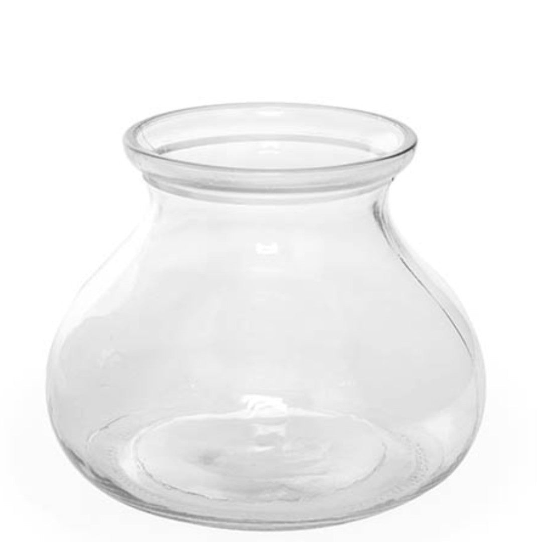 Rosy posy Vase | Clear | 15.3x12.2cm - Suzie Anderson Home
