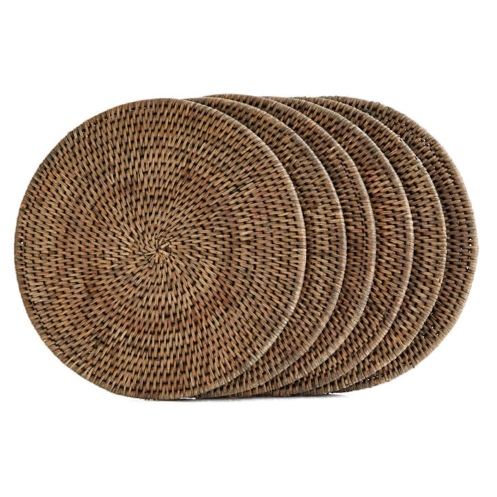 Round Rattan Placemats | Antique-Suzie Anderson Home