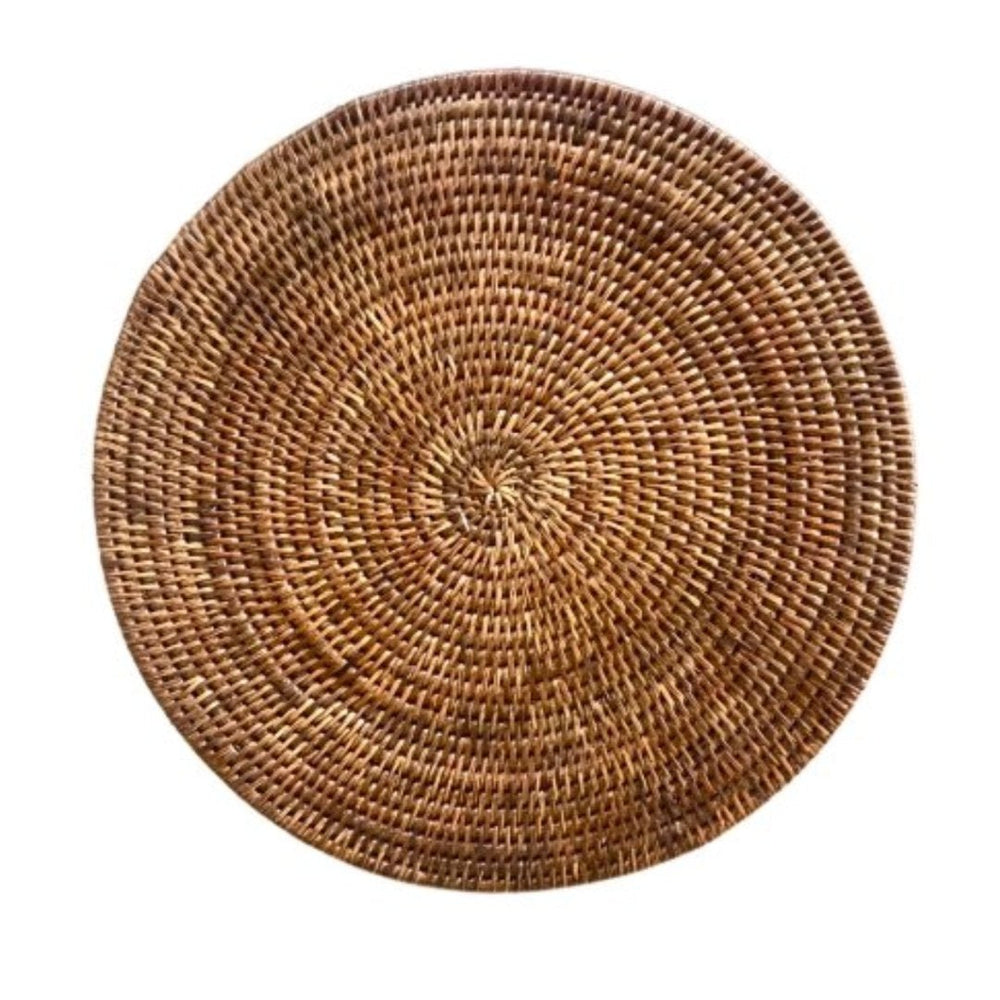 Round Rattan Placemats | Antique - Suzie Anderson Home