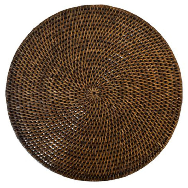 Round Rattan Placemats | Antique