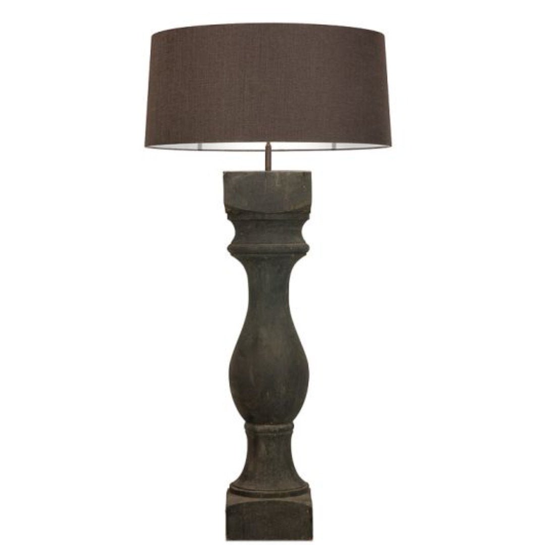 Rovigo Wooden Floor Lamp Base | Grey/Black | XXL - Suzie Anderson Home