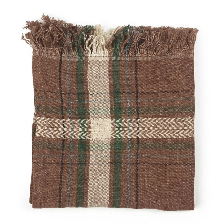 Rowan Check Belgian Linen Napkins | 43 x 43cm | SET OF 6 - Suzie Anderson Home