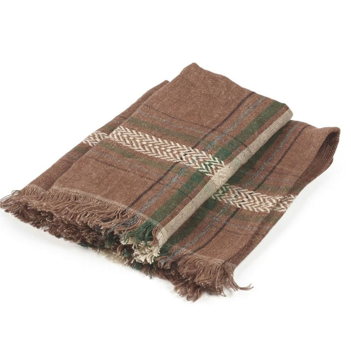 Rowan Check Belgian Linen Napkins | 43 x 43cm | SET OF 6 - Suzie Anderson Home