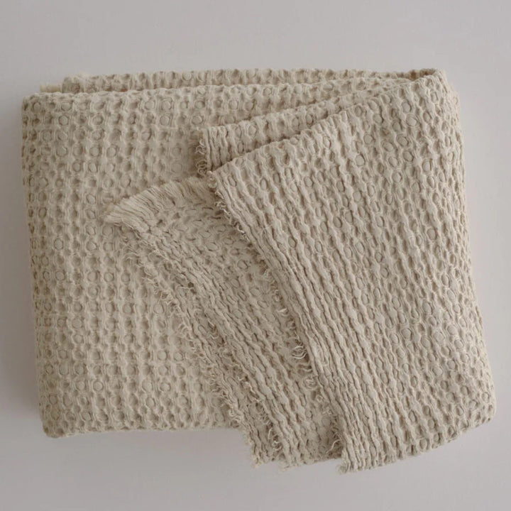 Flocca Linen Blanket | Sable | 230x260cm