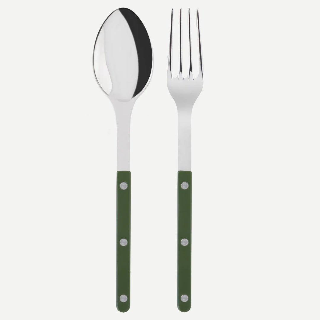 Sabre | Bistrot Solid Green | Serving Set 2pc - Suzie Anderson Home