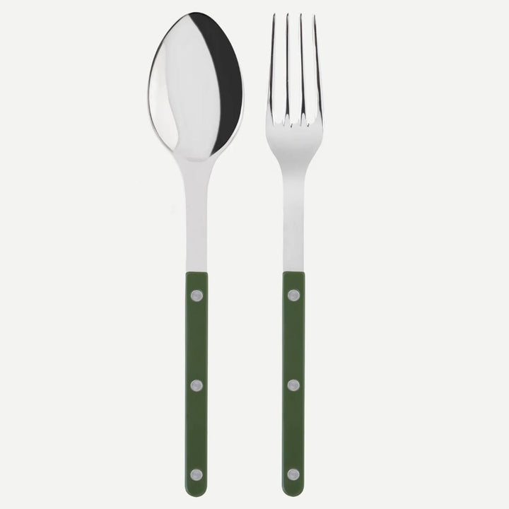 Sabre | Bistrot Solid Green | Serving Set 2pc - Suzie Anderson Home