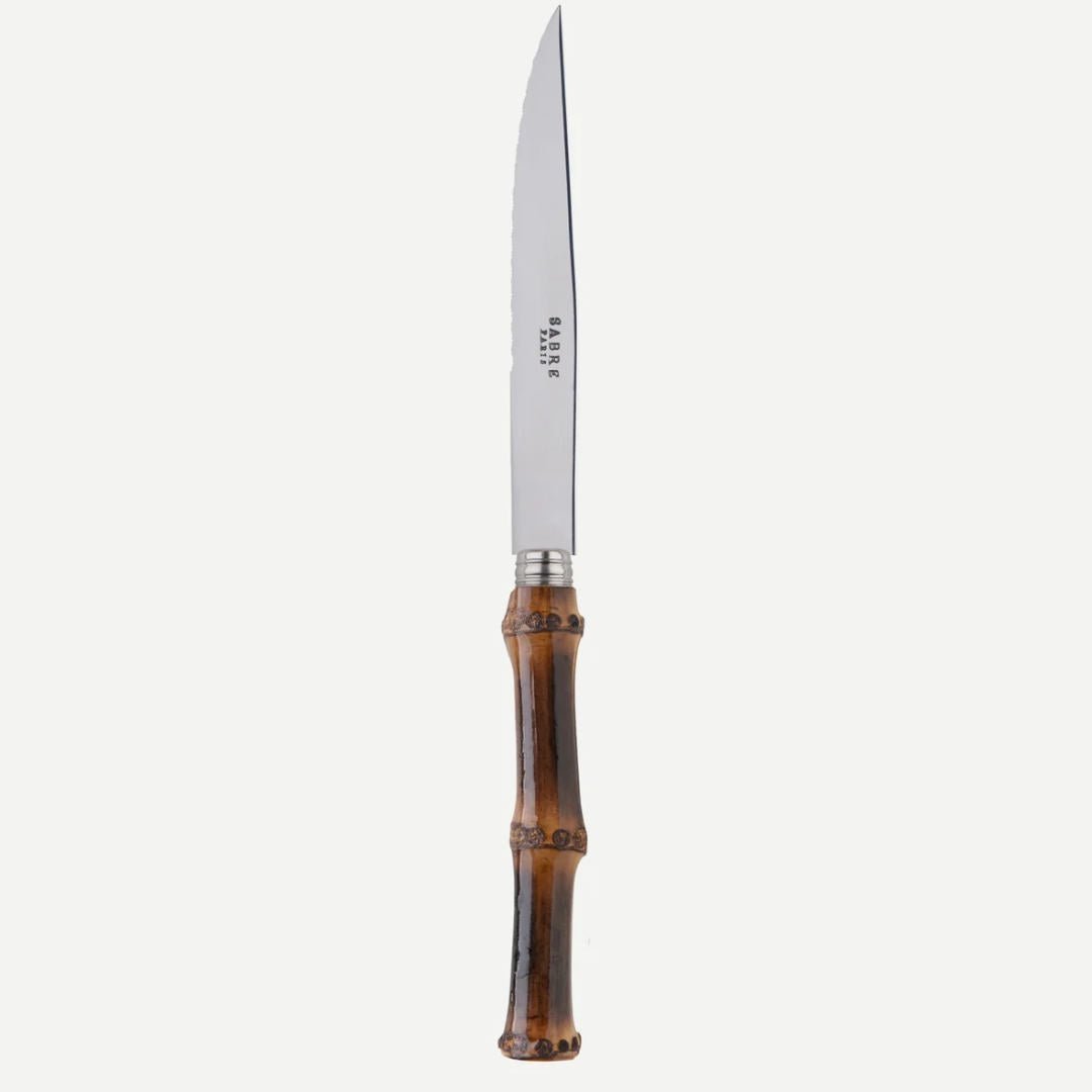 Sabre Panda Dark Bamboo Steak Knife - Suzie Anderson Home