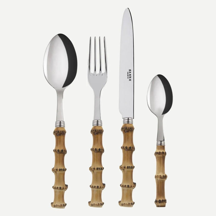 Sabre | Panda | Light Bamboo | 4piece set, for 8 places (total 32 cutlery pieces) - Suzie Anderson Home