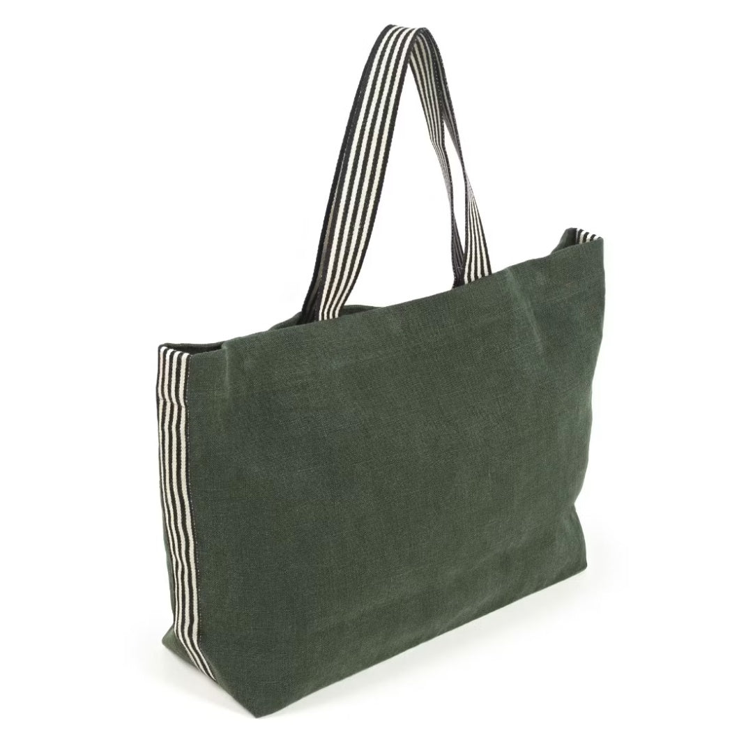 Billie Linen Shoulder Sac | Libeco | Racing Green