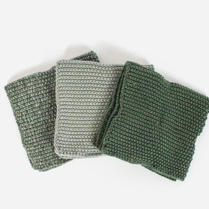 Lavette Washers  | Set of 3 | Sage