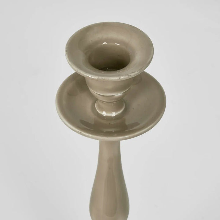 Saint Enamel Candle Stand | Taupe - Suzie Anderson Home