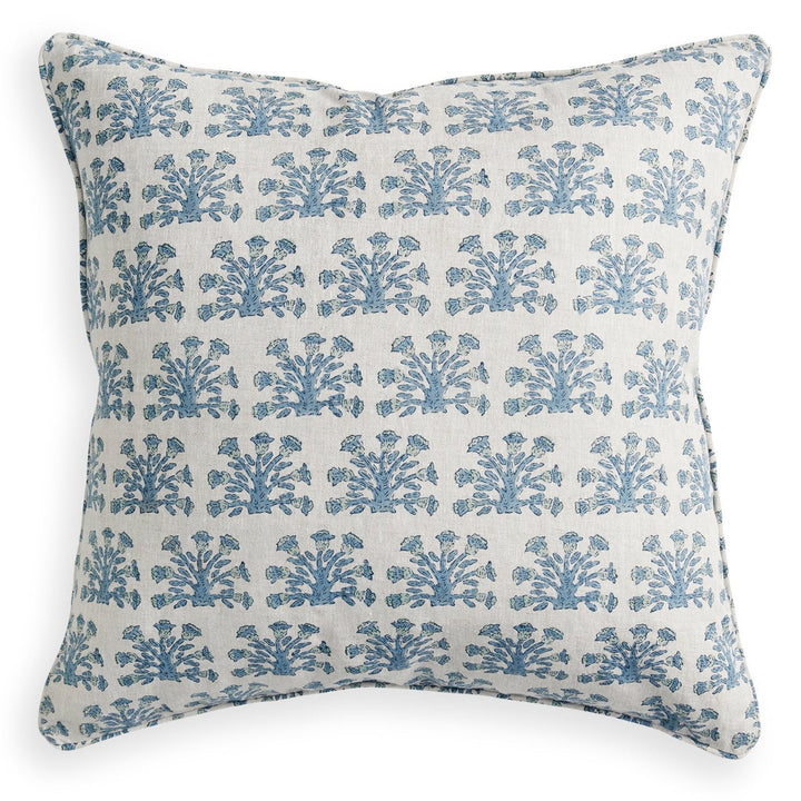 Samode Fresh Azaure Linen Cushion & Insert | 55x55cm
