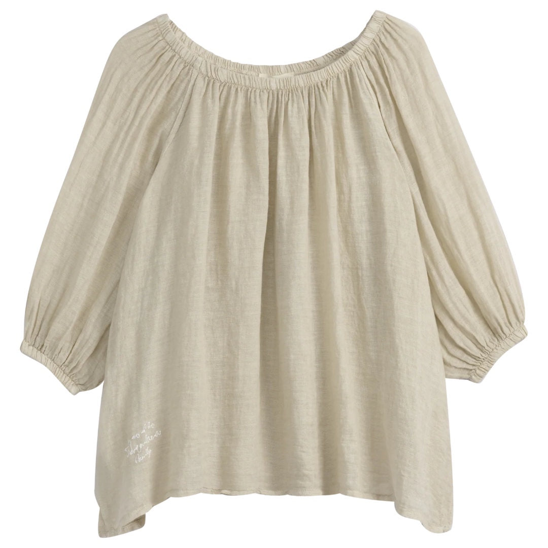 Bypias | Lily Linen Top | Sand