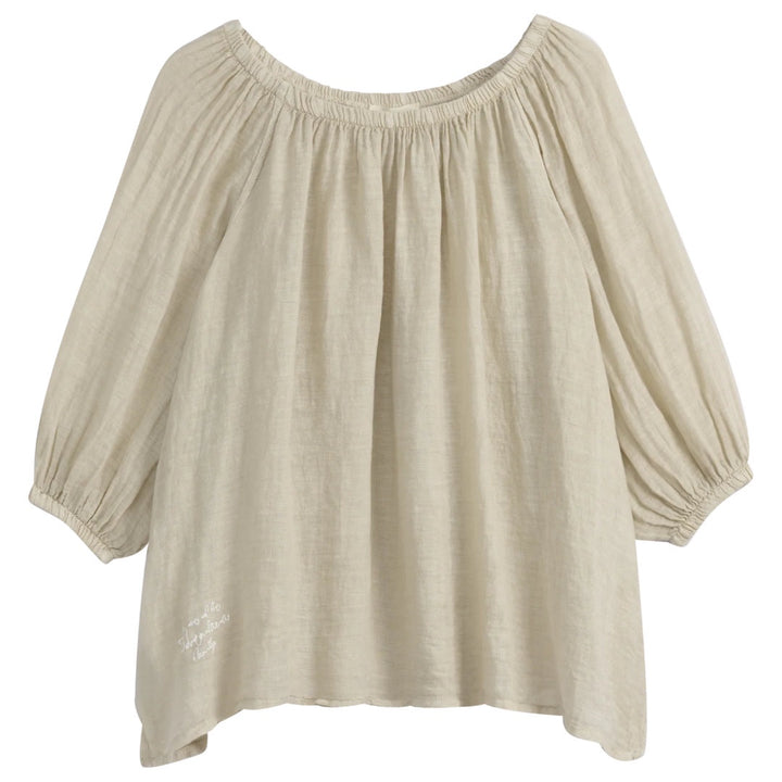 Bypias | Lily Linen Top | Sand