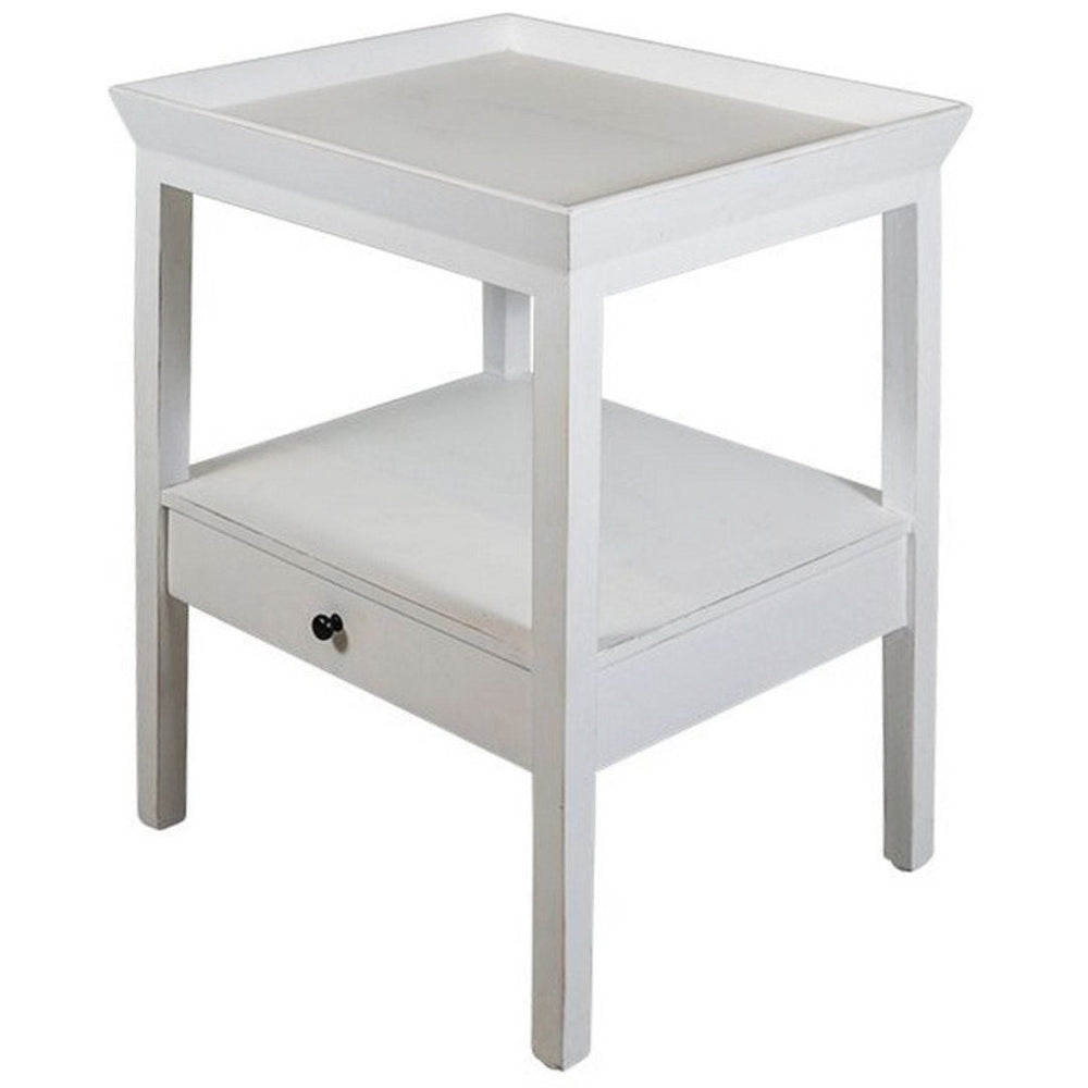 Santorini Bedside Table | White | W50.5 x D43.5 x H61.5cm - Suzie Anderson Home