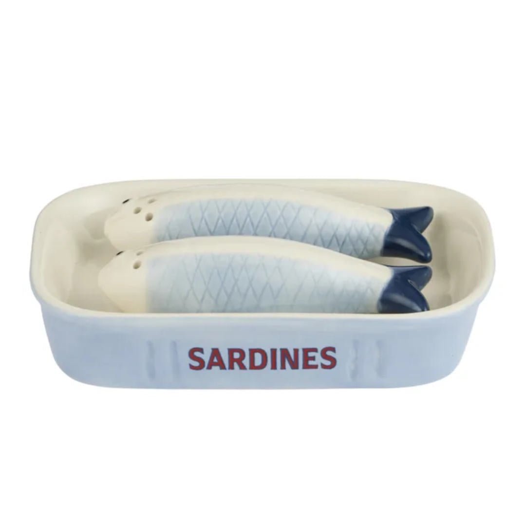 Sardinia 3 Piece Ceramic Salt & Pepper Set - Suzie Anderson Home