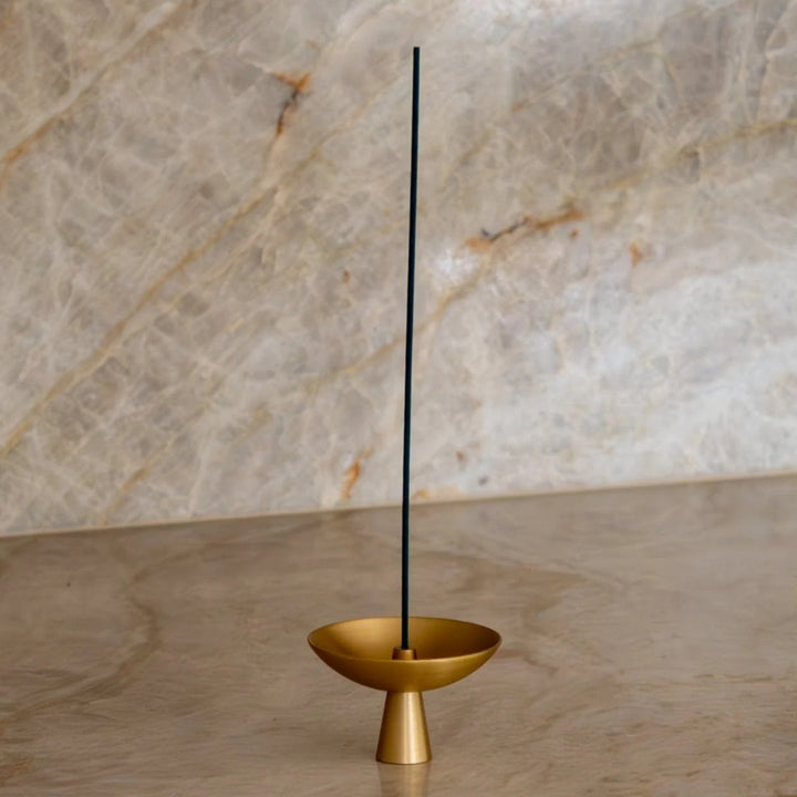 Alta | Saturn Incense Holder Brass Finish
