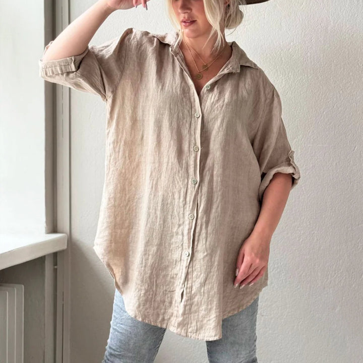 Bypias | Milly Linen Shirt | Cashmere
