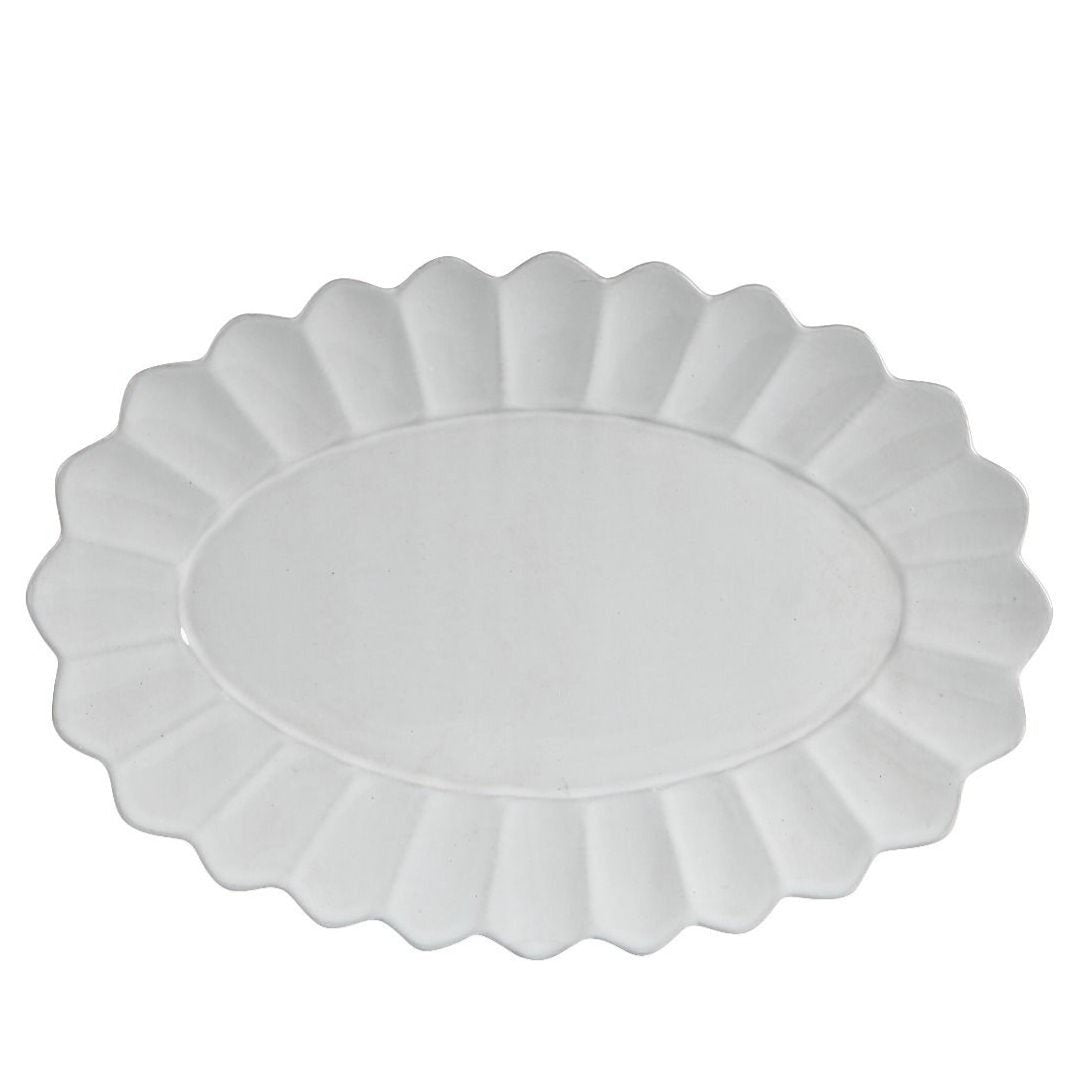 Scalloped Oval Plate - Suzie Anderson Home
