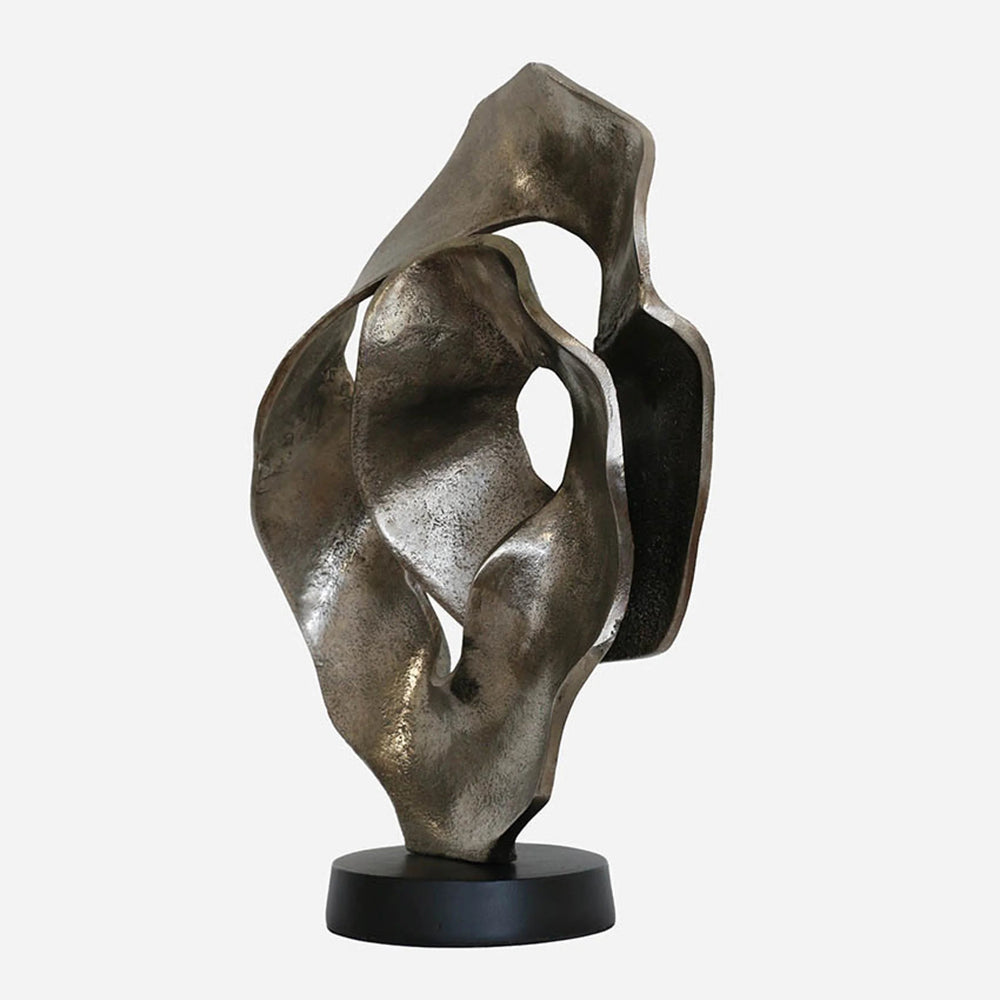 Scalloped Sculpture on Black Stand - Suzie Anderson Home