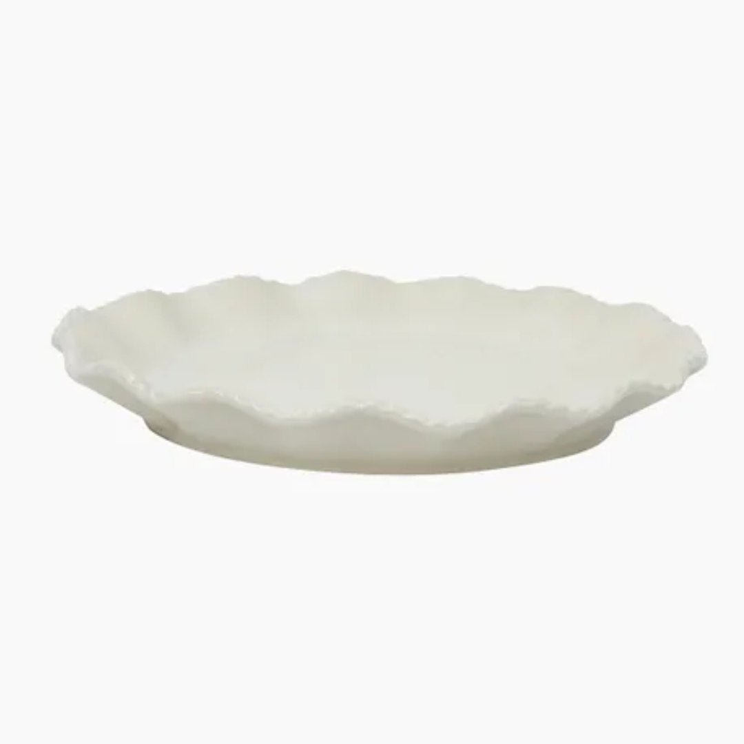 Scallopia Rope Ceramic Dessert Plate - Suzie Anderson Home