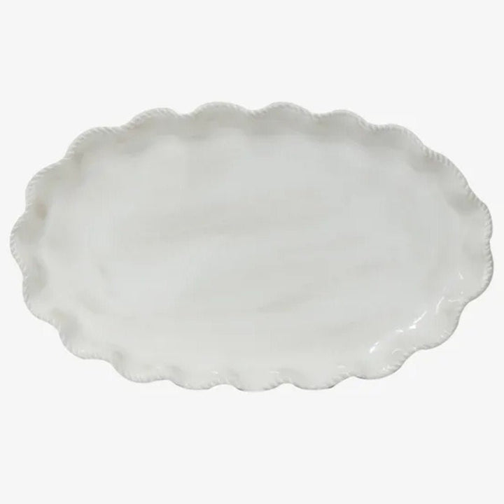 Scallopia Rope Ceramic Serving Platter - Suzie Anderson Home