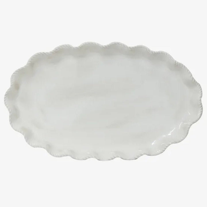 Scallopia Rope Ceramic Serving Platter - Suzie Anderson Home