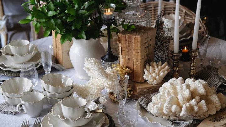 Scallopia Rope Ceramic Vase | H28cm - Suzie Anderson Home