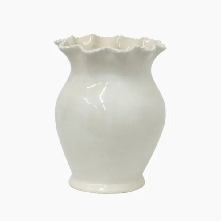 Scallopia Rope Ceramic Vase | H28cm - Suzie Anderson Home