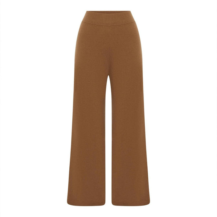Scandi & Co Dalia Wool Cashmere Knit Pants – Camel - Suzie Anderson Home