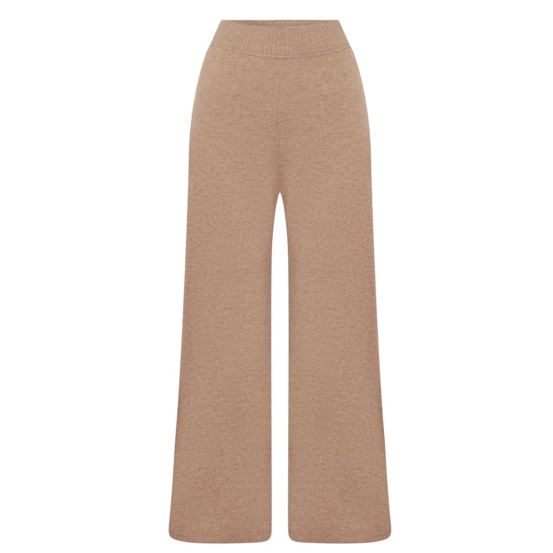 Scandi | Dalia Wool/Cashmere Pant | Dark Beige - Suzie Anderson Home