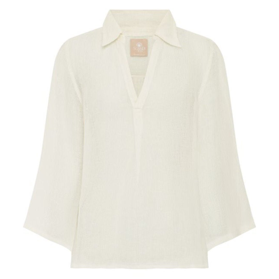 Scandi | Rylee Linen Shirt | White - Suzie Anderson Home