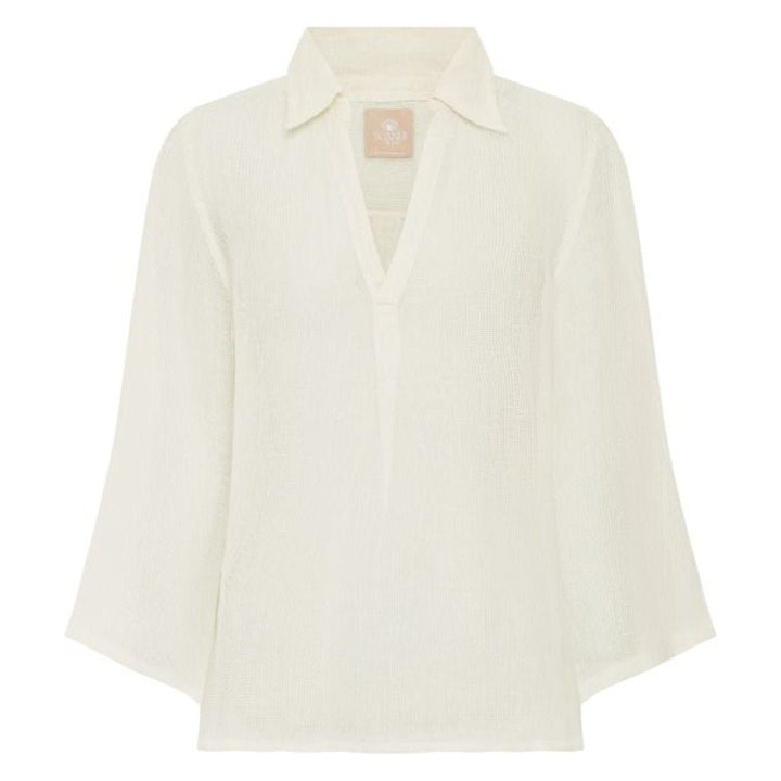 Scandi | Rylee Linen Shirt | White - Suzie Anderson Home