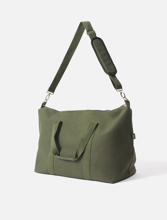 Canvas Weekender Bag | Olive 39 x 50 x 24cm