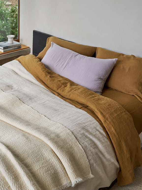 Boucle Wool Throw | Natural | 160x210cm