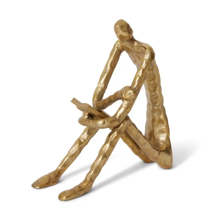Reading Man | Gold | Sculpture