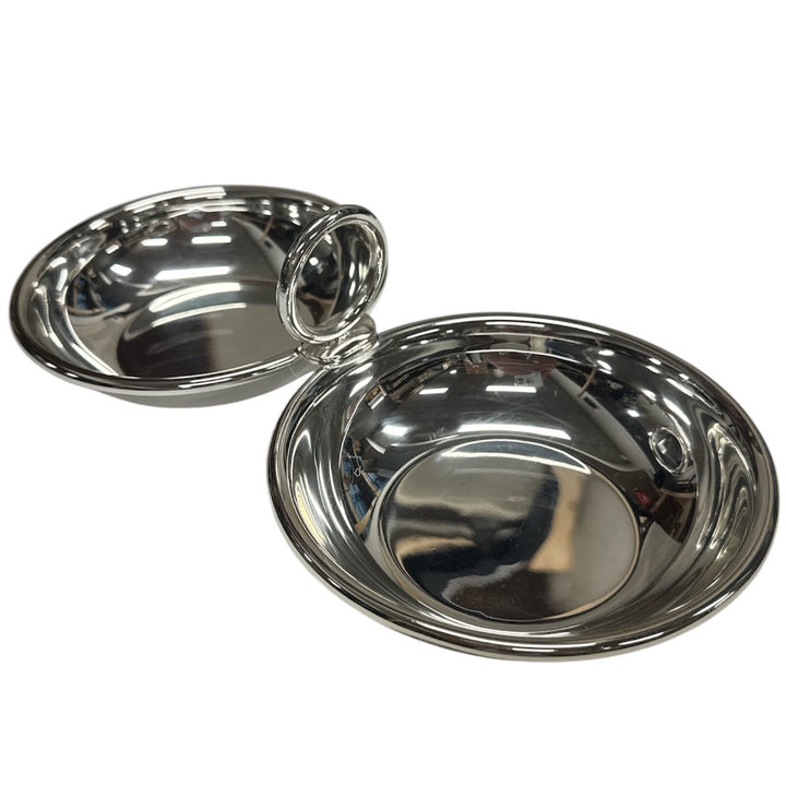 Double Silver Serving plate | Handcrafted in Turkey