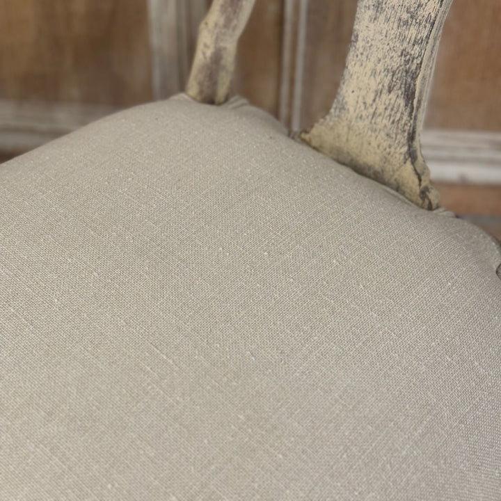 SET OF 6 | Italian Gustavian Style Dining Chairs | Re - sprung and Padded - Suzie Anderson Home