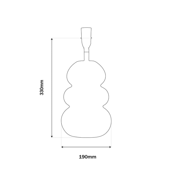 Riverstone Salted Ceramic Lamp Base (Shade Sold Separately)
